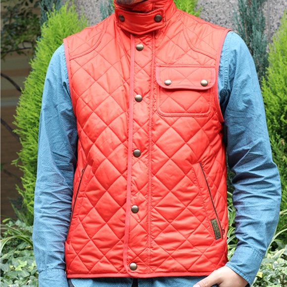 Polo RL Orange Quilted Hunting Vest Small - Picture 10 of 10